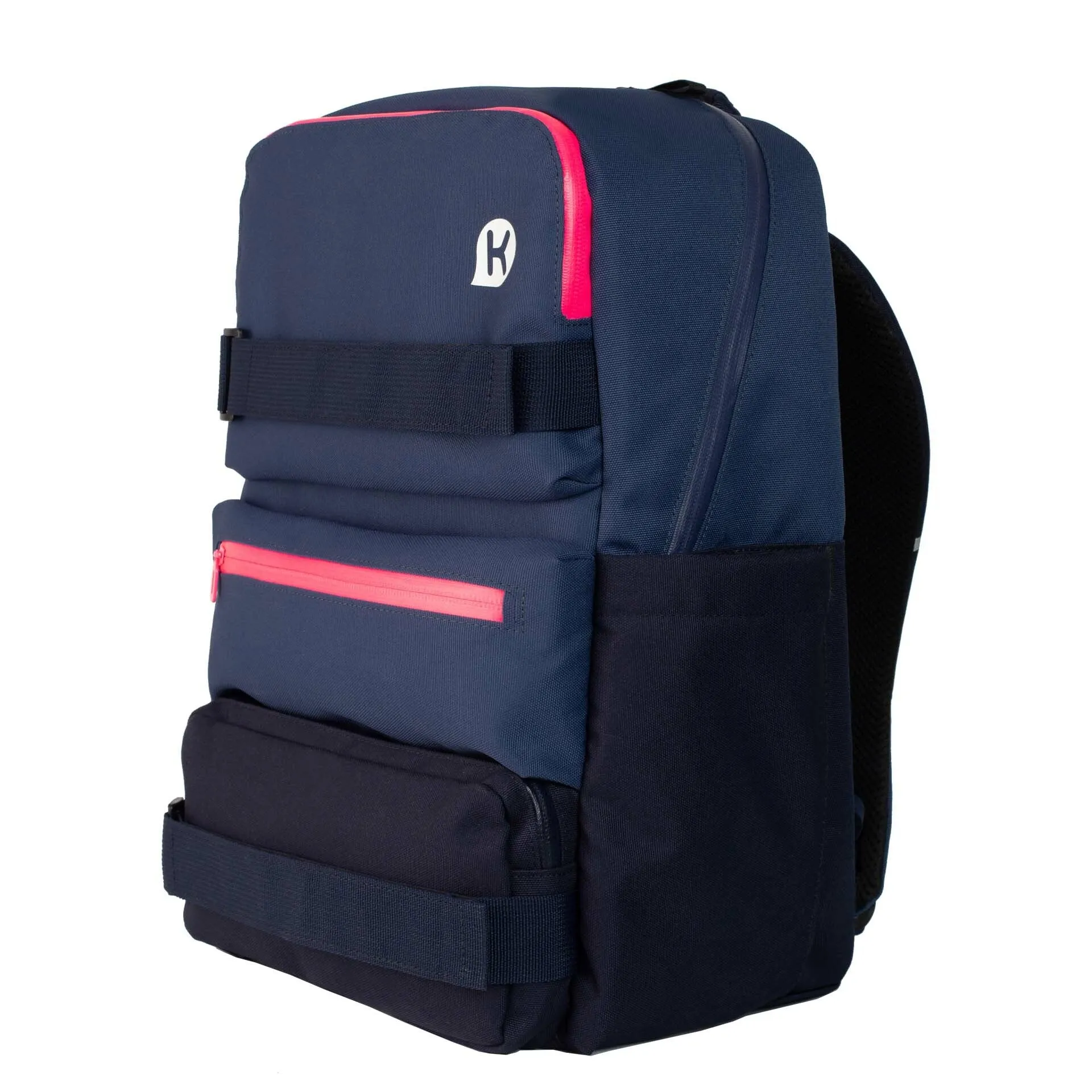 KAGS GRAFTON Series Ergonomic School Bags for Primary School Pupils - Charcoal/ Shocking Pink