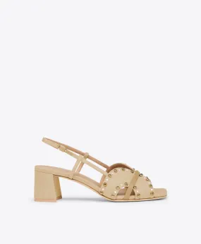 Katarina 45 Beige Linen Sandals