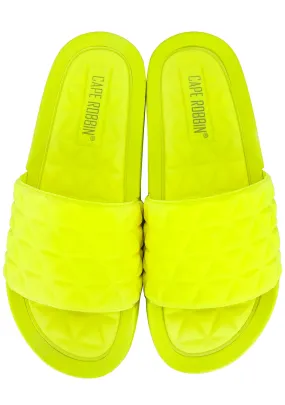 Lemon Drop Geometric Sandal