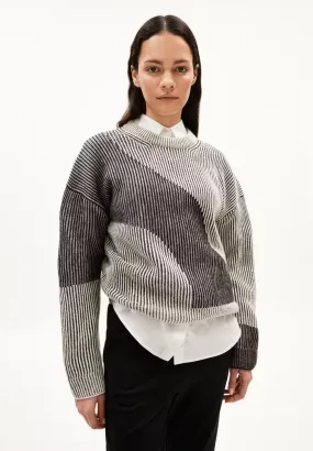 Mayraa Vanise Sweater in Black/off-White