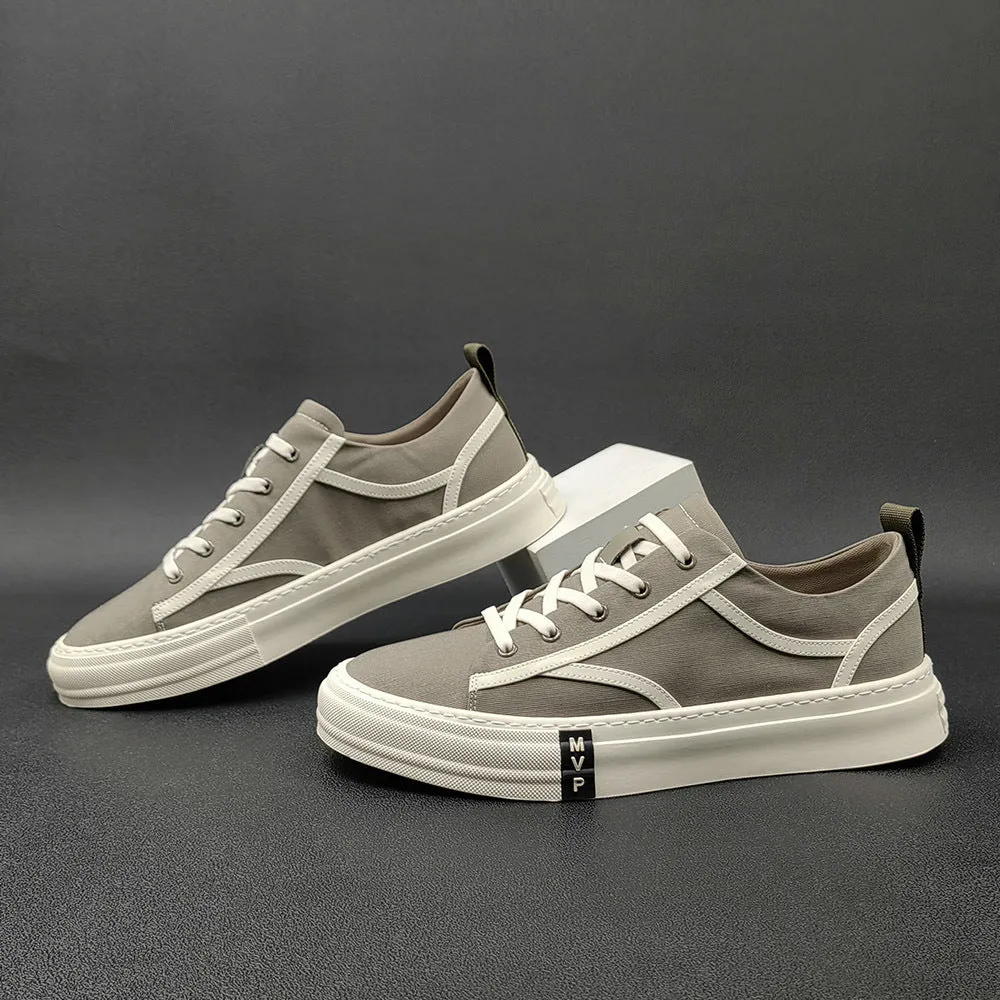 Men Fashion Breathable Canvas Flat Casual Shoes