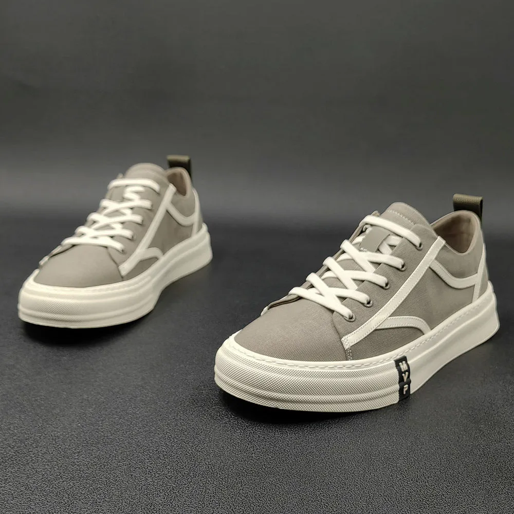 Men Fashion Breathable Canvas Flat Casual Shoes