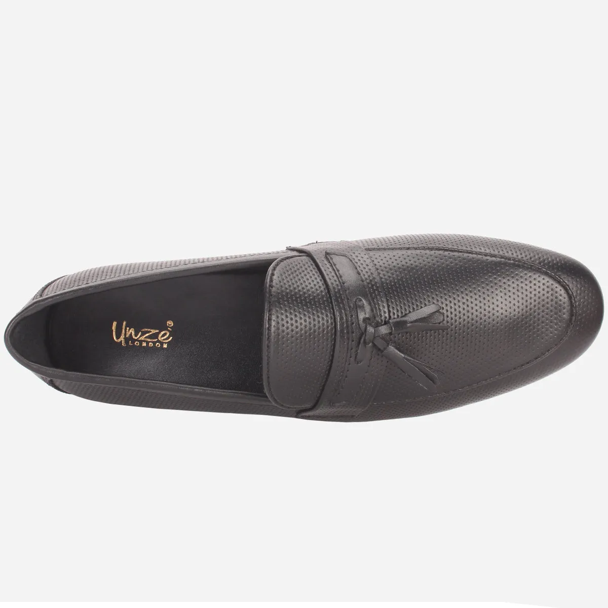 Men "ASTON" Leather Slide In Loafers Shoes