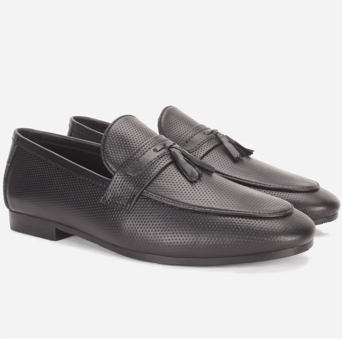 Men "ASTON" Leather Slide In Loafers Shoes