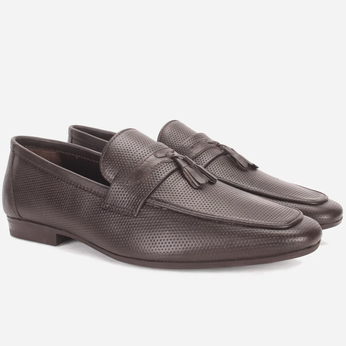 Men "ASTON" Leather Slide In Loafers Shoes