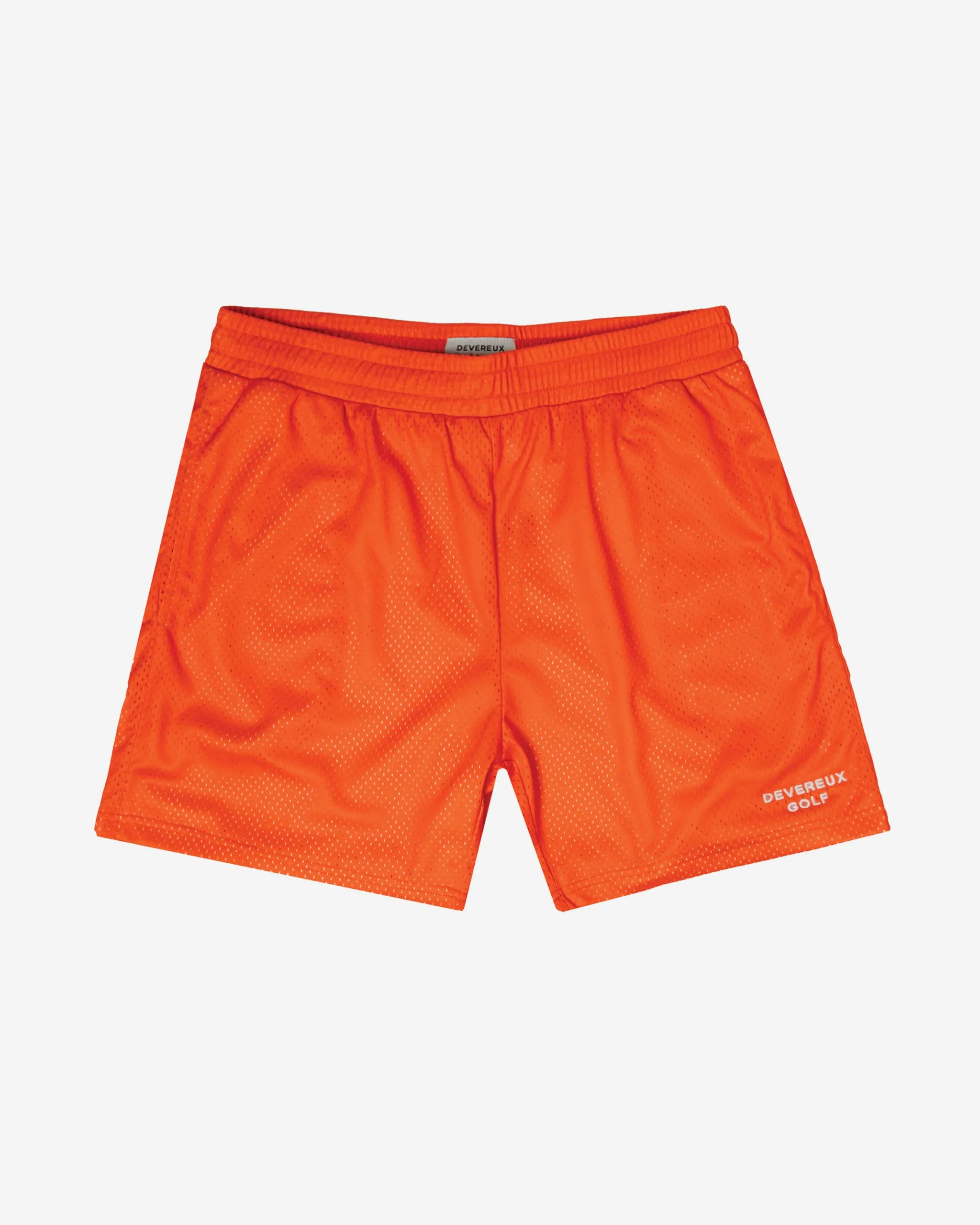 Mesh Athletic Shorts - Orange