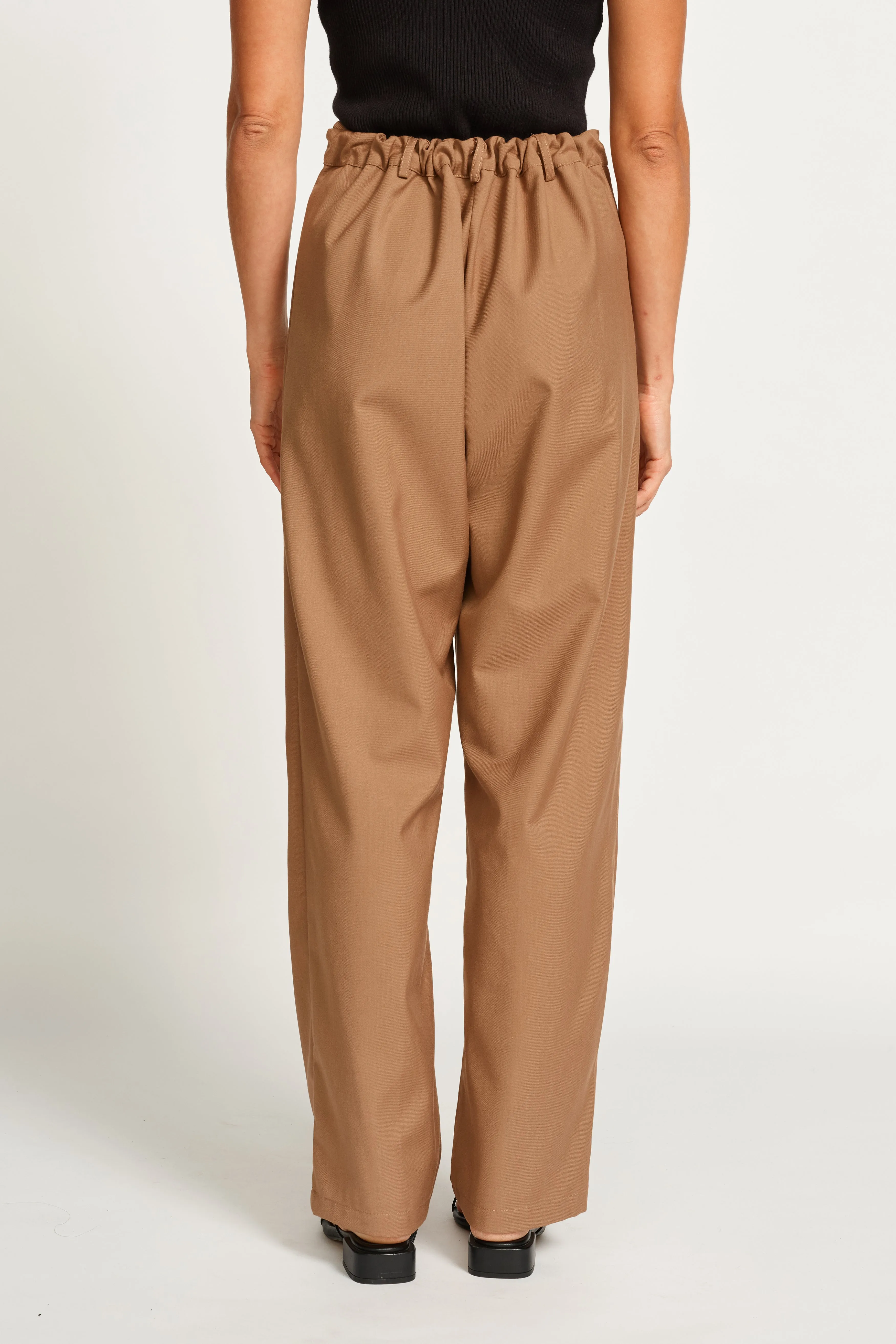 Sadie Adjustable Tailored Trouser - Tan