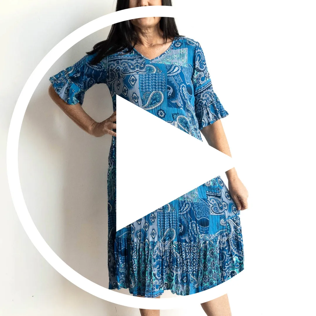 Somewhere Better Later Dress - Paisley Fusion