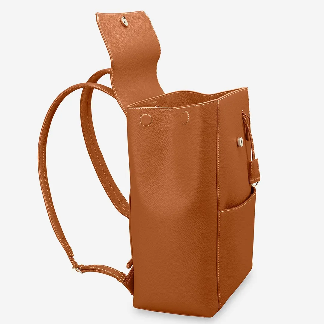 The Large Soft Backpack - Pecan Brown