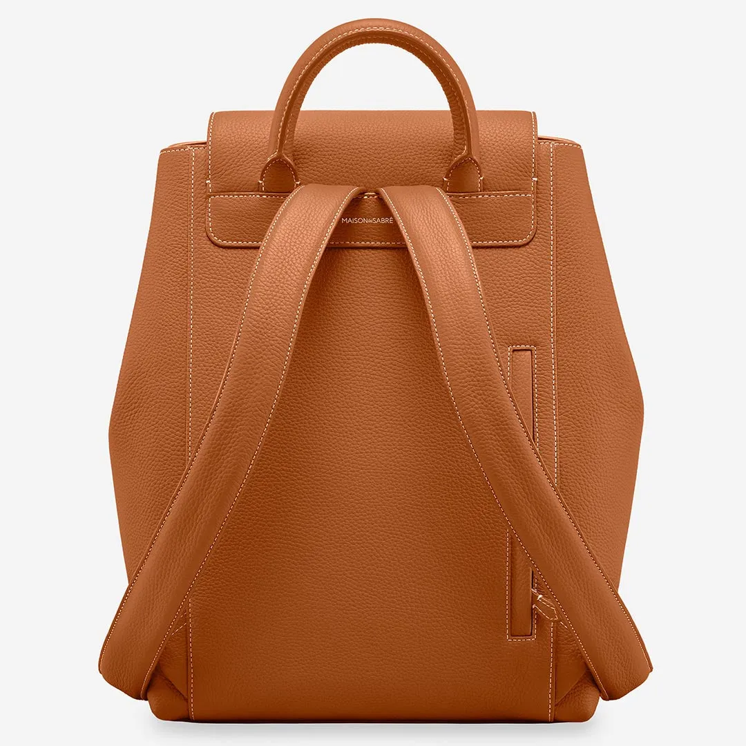 The Large Soft Backpack - Pecan Brown