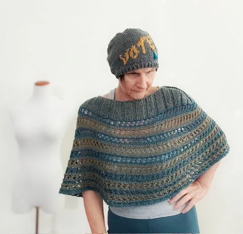 Vote, a beanie knit kit