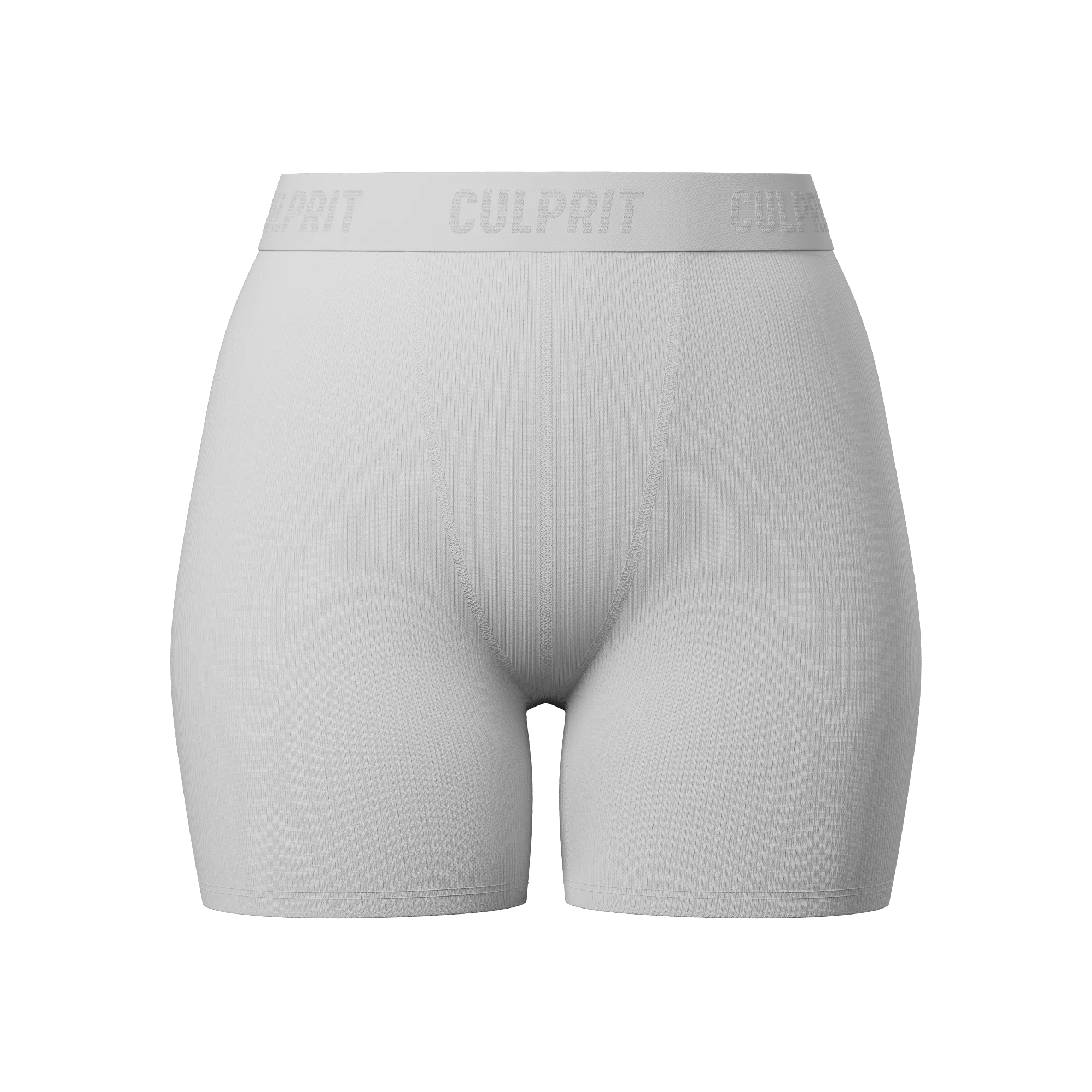 White Hot Ribbed LadyBoxers