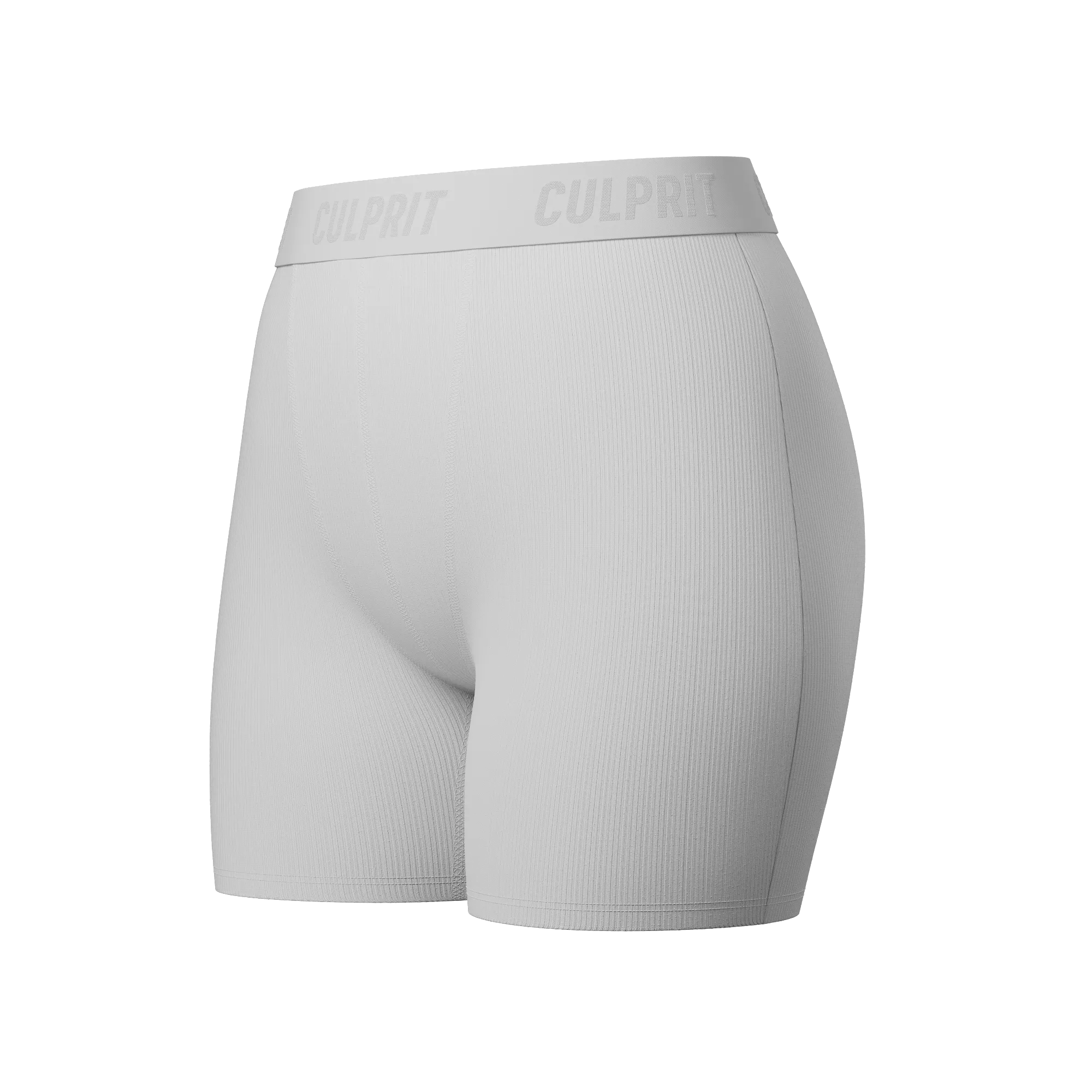 White Hot Ribbed LadyBoxers