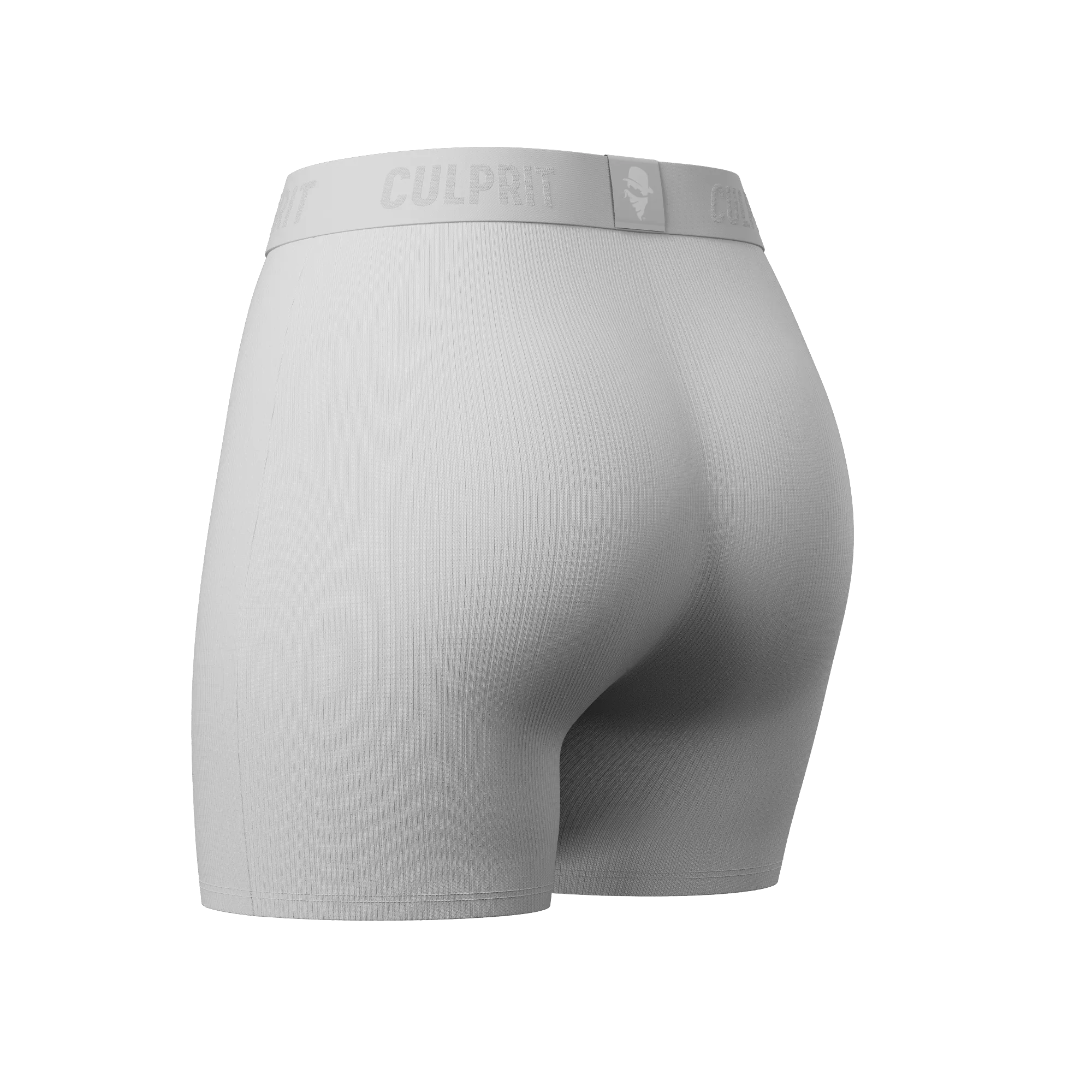 White Hot Ribbed LadyBoxers